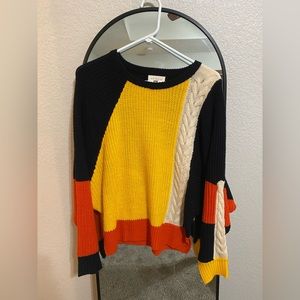 Color-block sweater